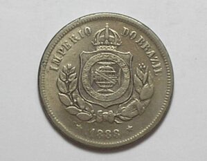 100 Réis - 1888 / Império / Níquel / Mbc/Sob