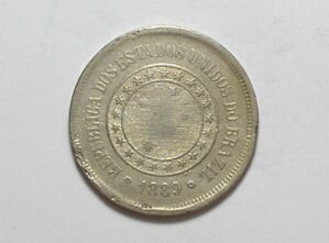 100 Réis - 1889 / República / Níquel / Mbc