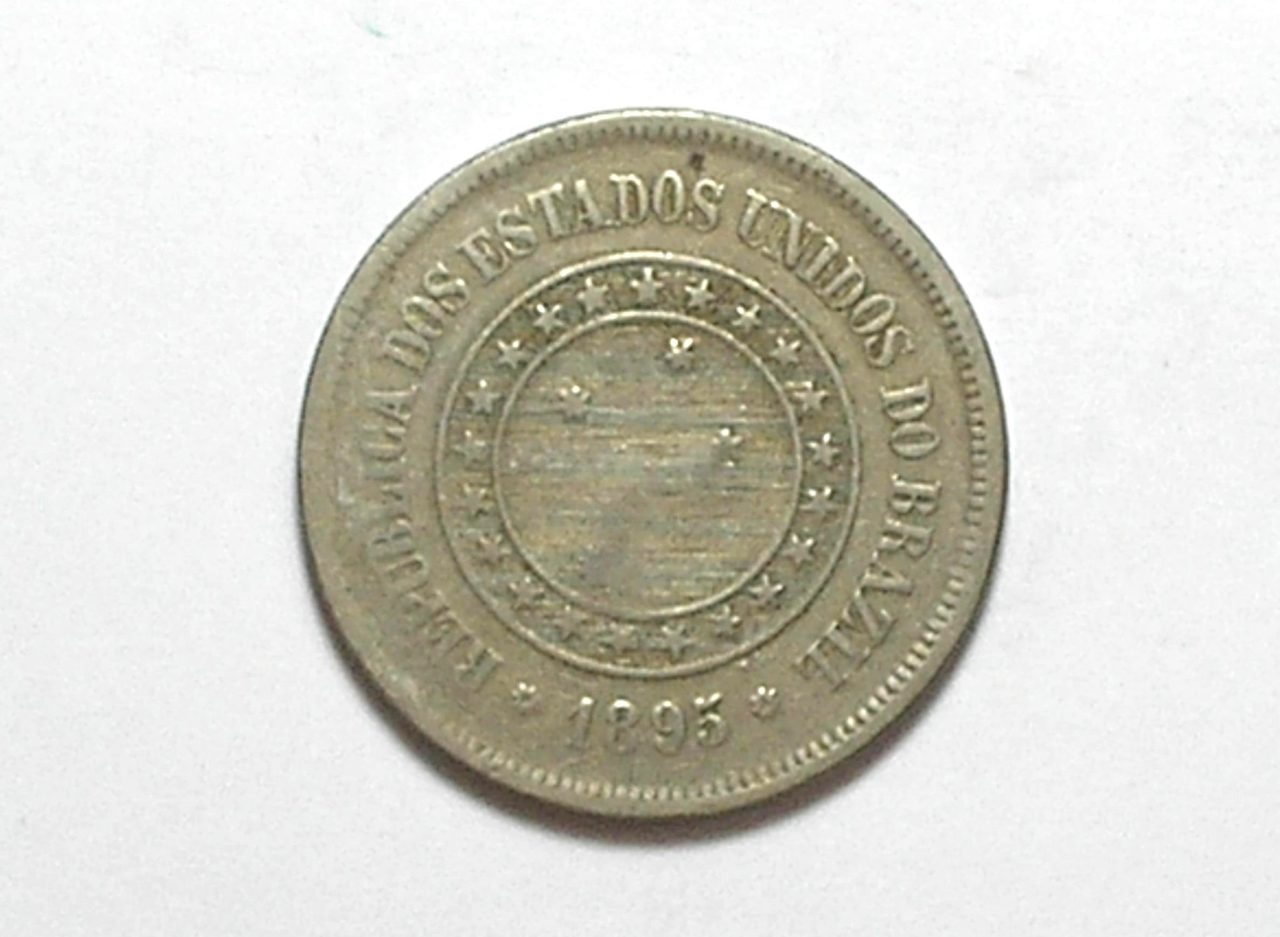 | Casa do Colecionador 100 Réis - 1895 / República / Níquel / Mbc