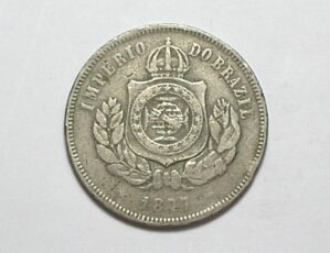 200 Réis - 1877 / Império / Mbc / Níquel