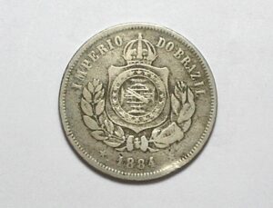 200 Réis - 1884 / Império / Mbc / Níquel