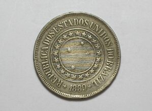 200 Réis - 1889 / República / Mbc / Níquel