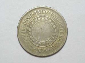 200 Réis - 1896 / República / Mbc / Níquel