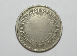 200 Réis - 1897 / República / Mbc / Níquel