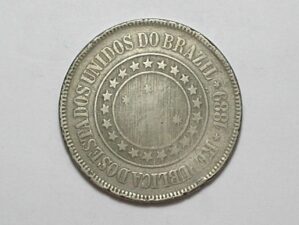 200 Réis - 1899 / Reverso Horizontal / República / Mbc / Escassa / Níquel