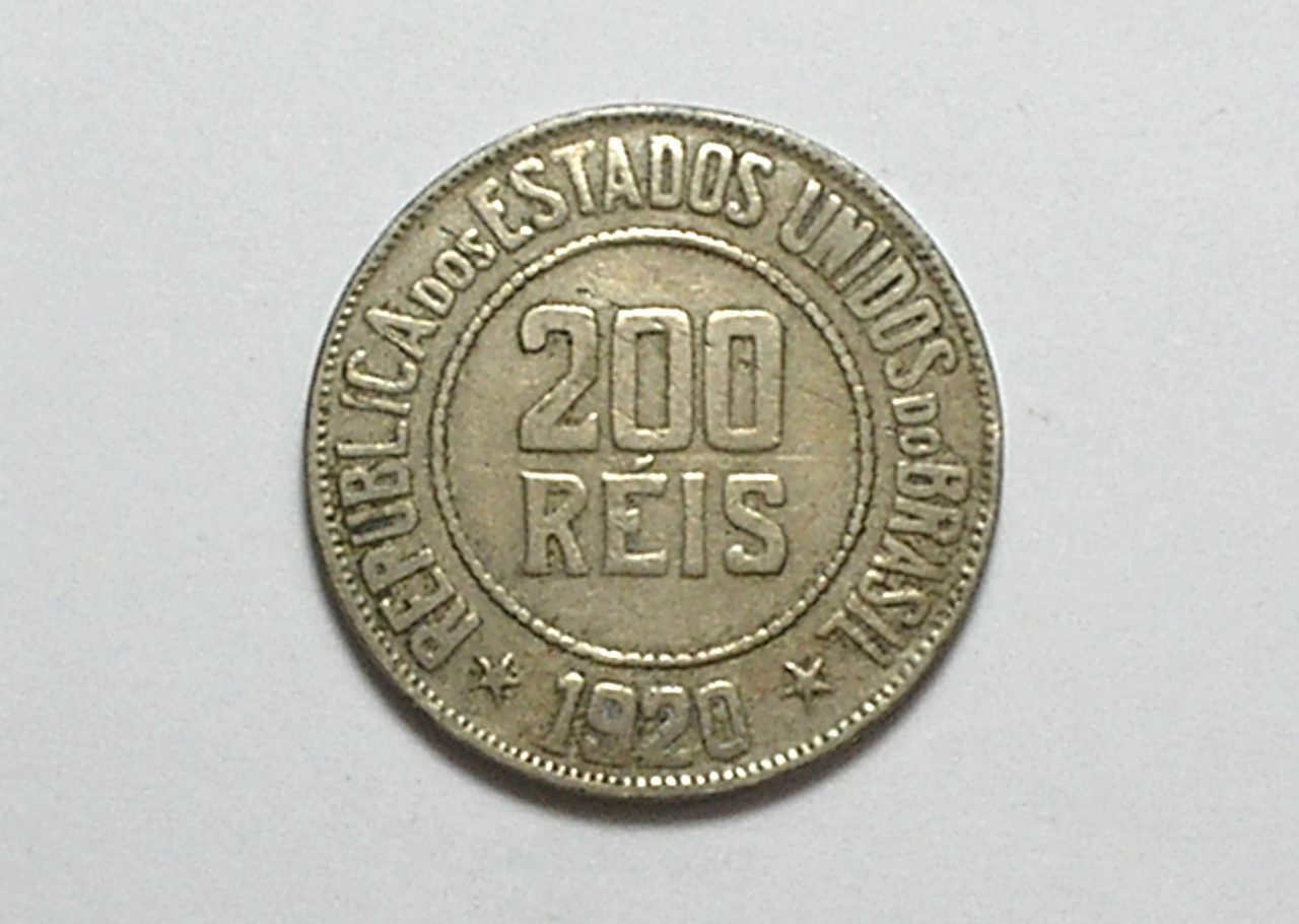 | Casa do Colecionador 200 Réis - 1920 / Mbc/ Niquel