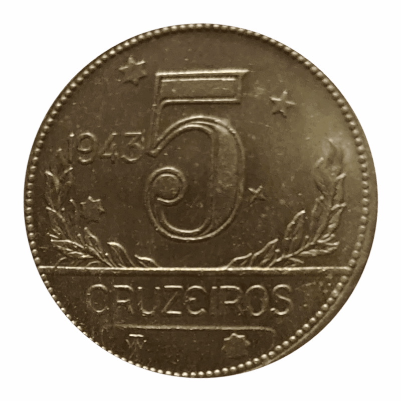5 Cruzeiros 1943 Sku 1268