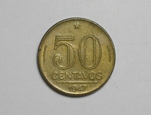 50 Centavos - 1947 / Soberba / Getúlio Vargas / Bz-Al