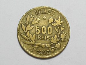 500 Réis - 1928 / Bronze-Al / Mbc