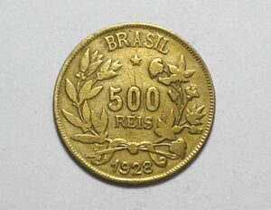 500 Réis - 1928 / Bronze-Al / Mbc