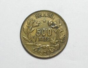 500 Réis - 1928 / Bronze-Al / Soberba - Patinada