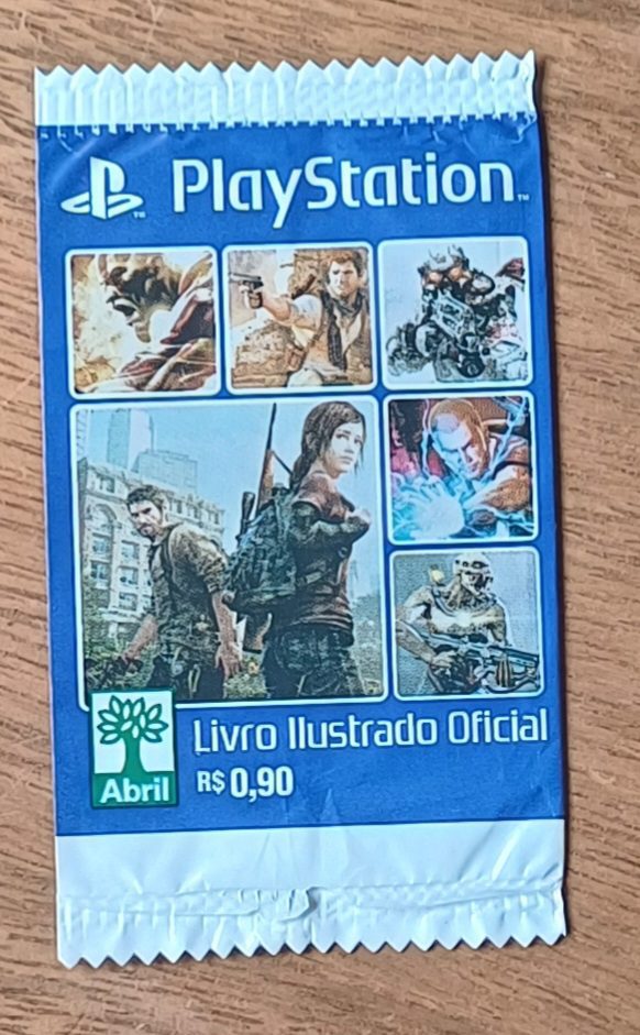 | Casa do Colecionador 5ab. Envelope vazio Figurinhas Abril Playstation.