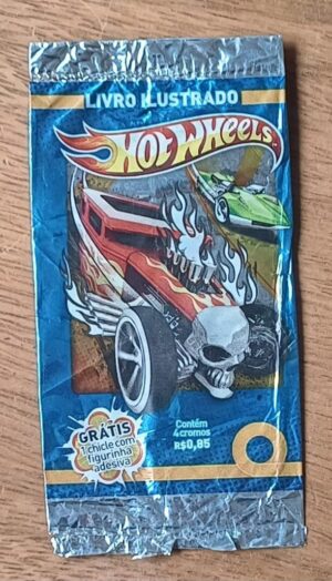 5ab. Envelope vazio Figurinhas Alto Astral Hot Wheels 2012.