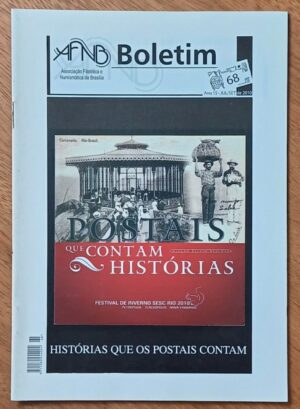 5ab. Revista Boletim AFNB 68. Cartão Postal Loterofilia moedas romanas.