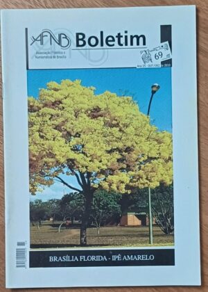 5ab. Revista Boletim AFNB 69. Brasília Ipe amarelo Postal Barras de ouro.