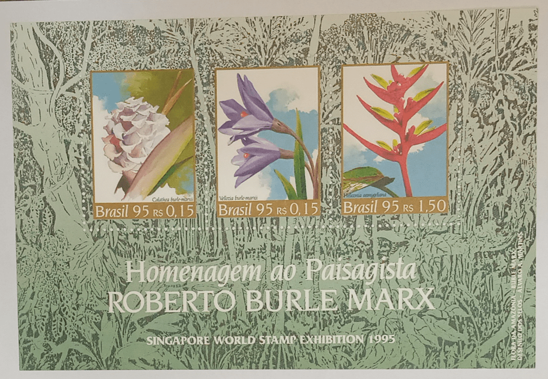 | Casa do Colecionador BLOCO COMEMORATIVO, RHM B-100, ROBERTO BURLE MARX 1995