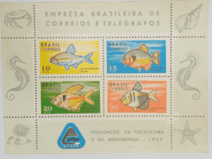 Bloco Comemorativo Rhm B 26 Piscicultura 1969