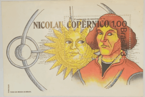 BLOCO COMEMORATIVO, RHM B-34 5º ANIVERSÁRIO DE NASCIMENTO DE NICOLAU COPÉRNICO 1973