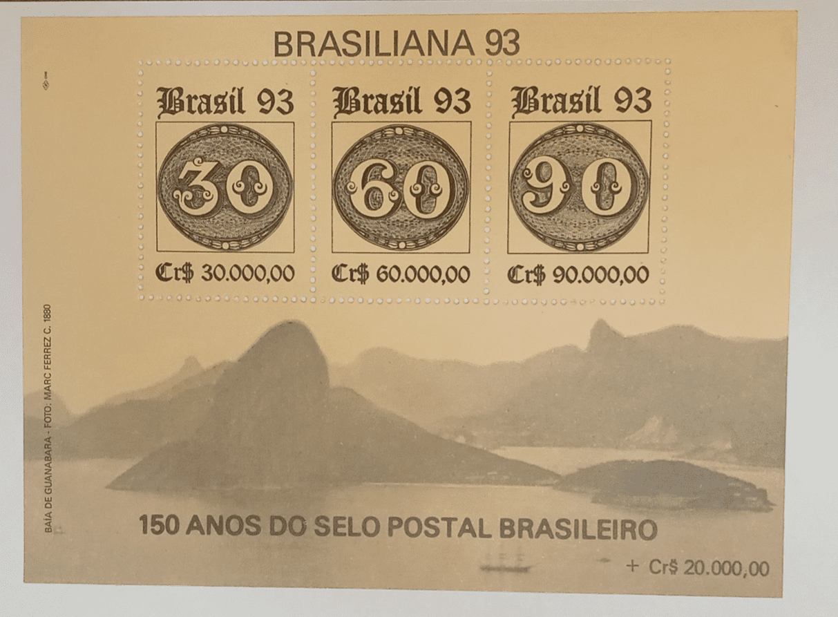 | Casa do Colecionador BLOCO COMEMORATIVO, RHM B-95, BRASILIANA 93 1993