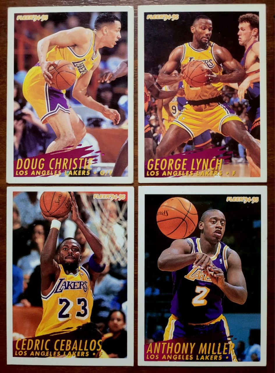 | Casa do Colecionador Card Basquete - Fleer Temporada 1994/1995 - Los Angeles Lakers