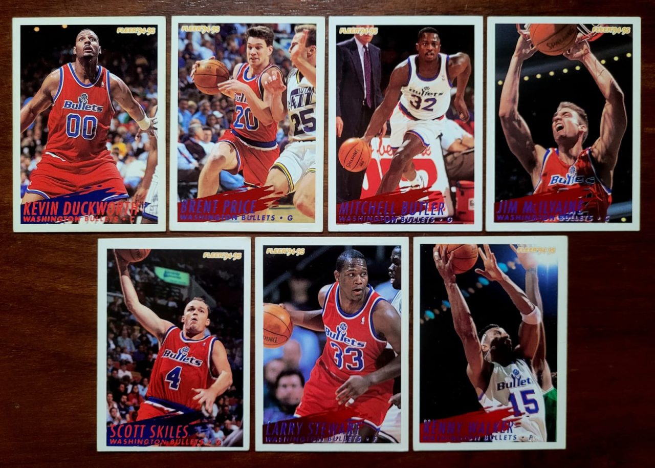 | Casa do Colecionador Card Basquete - Fleer Temporada 1994/1995 - Washington Bullets