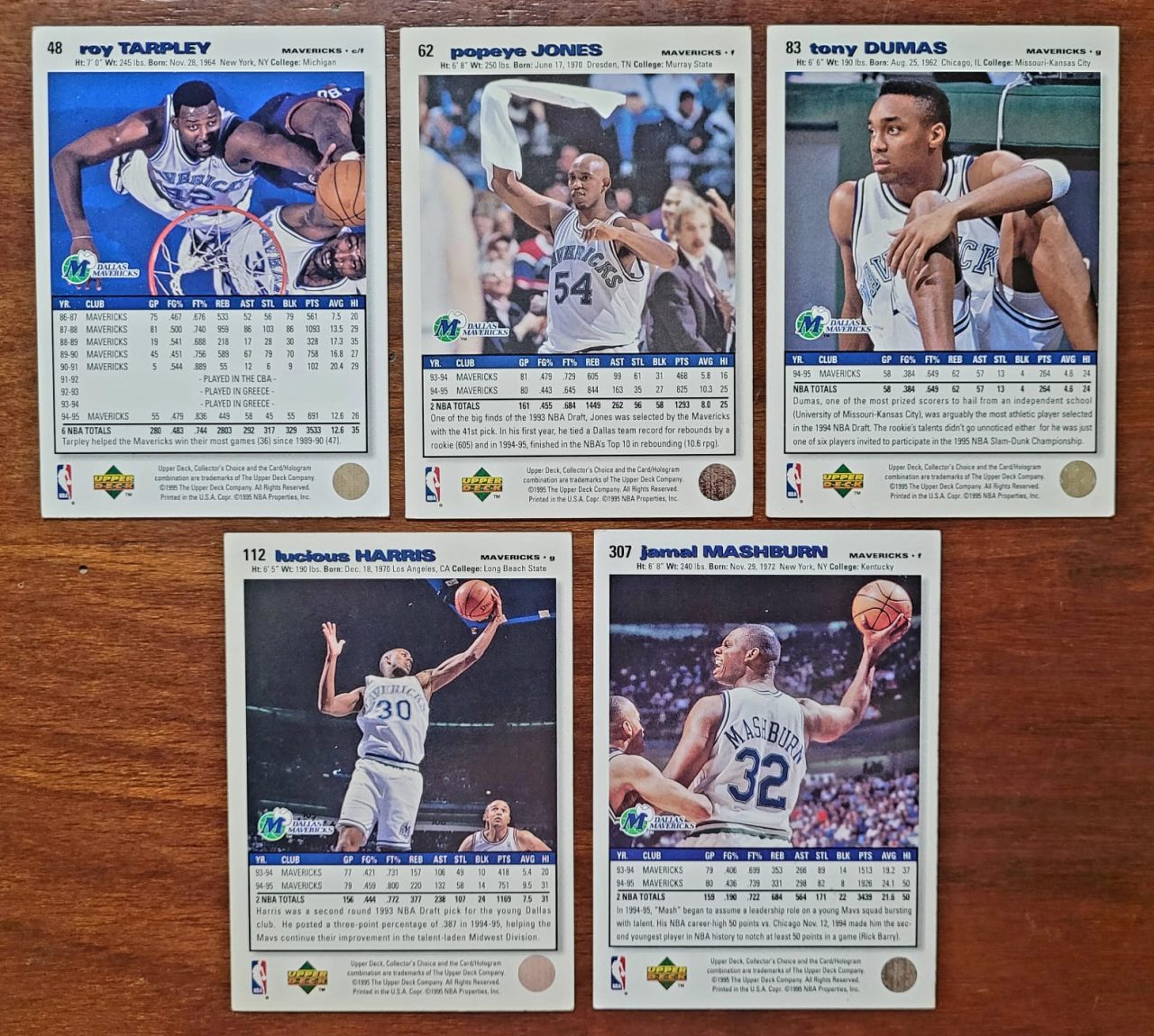 | Casa do Colecionador Card Basquete - Upper Deck Collector's Choice 1995 - Dallas Mavericks
