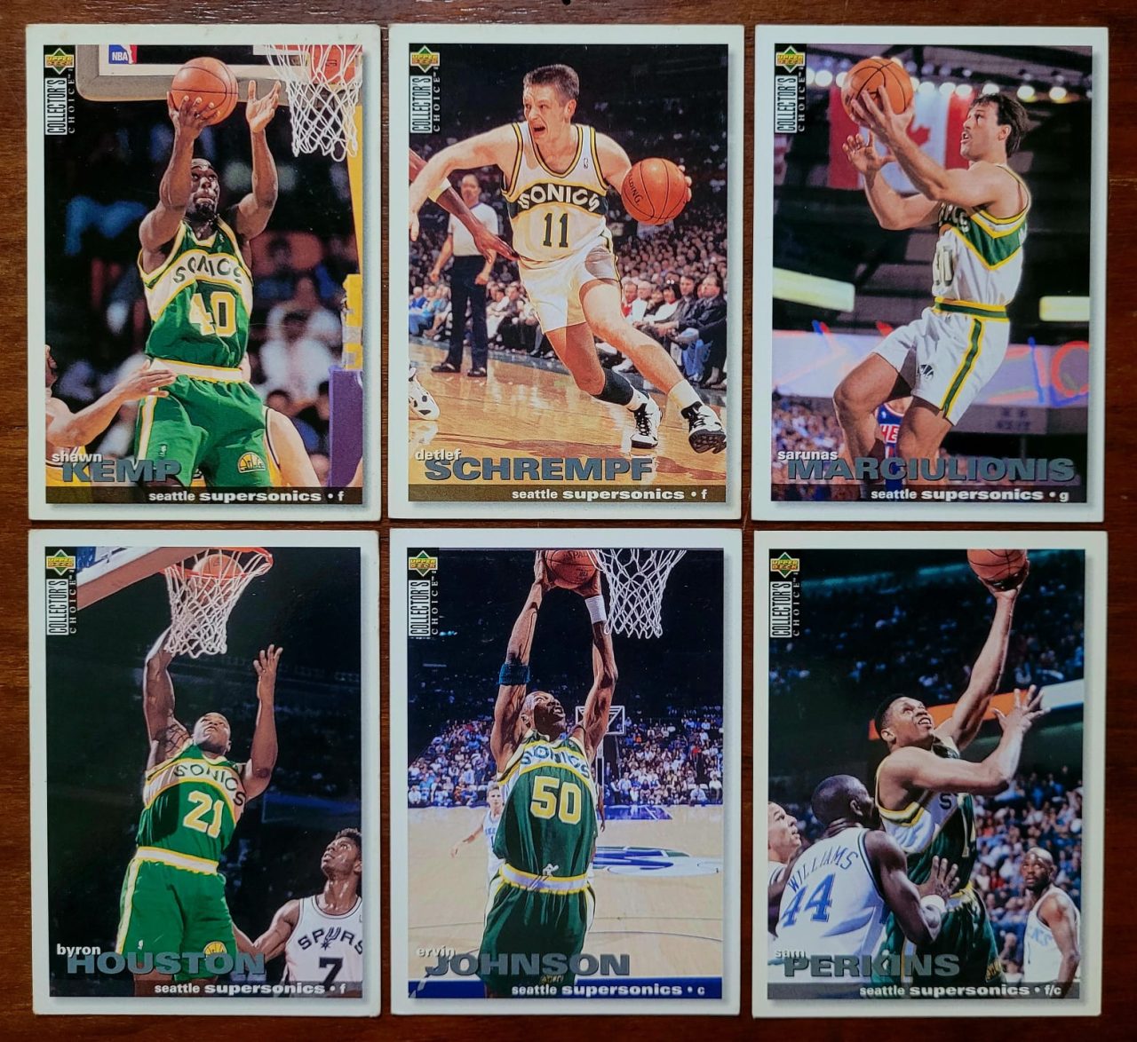 | Casa do Colecionador Card Basquete - Upper Deck Collector's Choice 1995 - Seattle Supersonics
