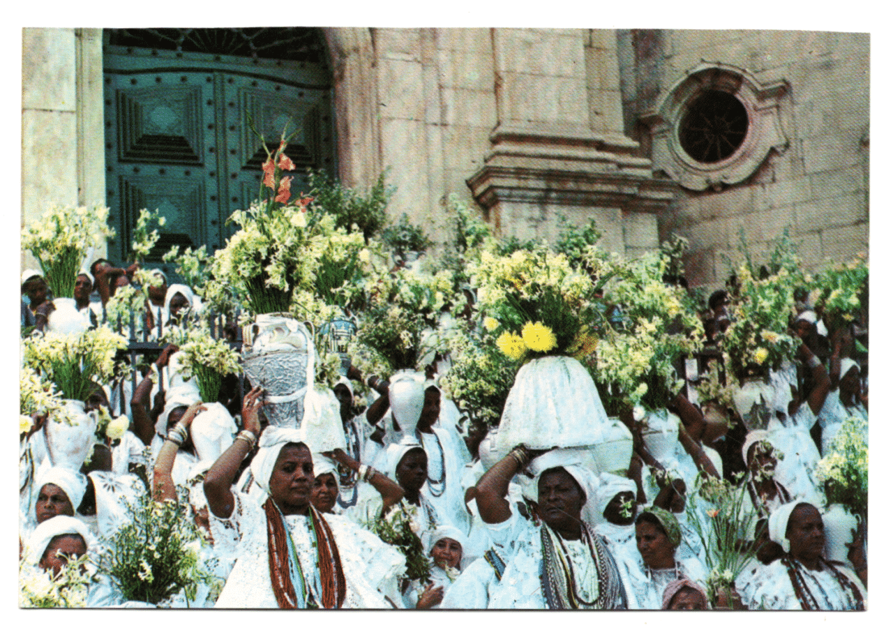 | Casa do Colecionador Cartão Postal Baianas na Lavagem do Bonfim - Bahia - Anos 90