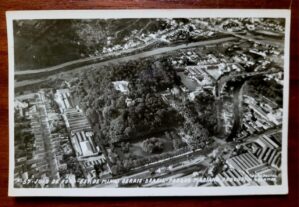 Cartão Postal - Minas Gerais (Juiz de Fora) Vista Aérea do Parque Mariano Procópio – Foto Postal Colombo – Anos 50