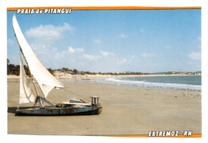 Cartão Postal Praia de Pitangui - Extremoz RN - Anos 90