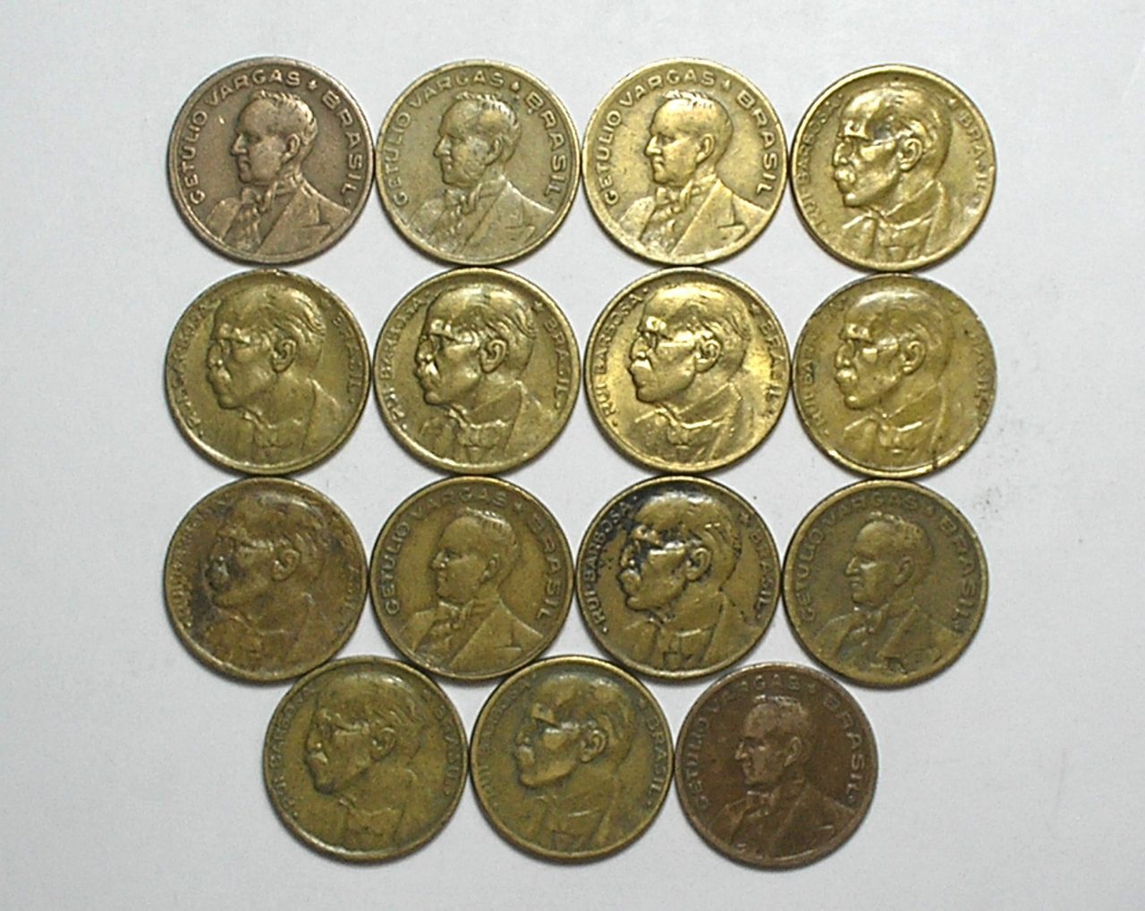 | Casa do Colecionador Coleção completa de 20 Centavos de 1942 a 1956 = 15 moedas