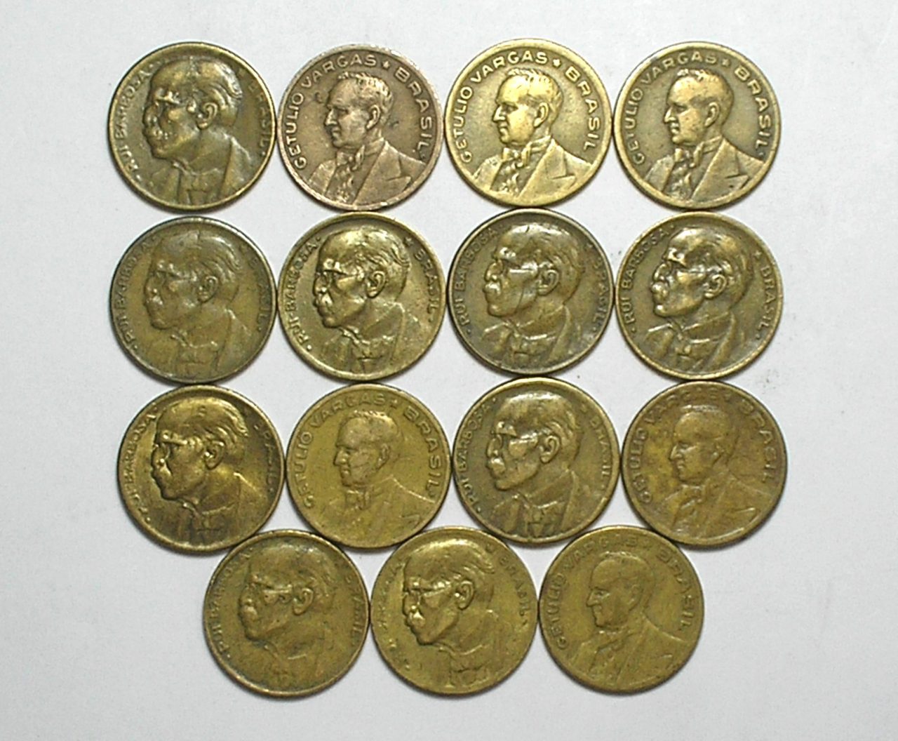 | Casa do Colecionador Coleção completa de 20 Centavos de 1942 a 1956 = 15 moedas