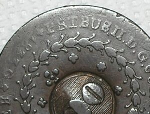 - Escassa - 80 Réis - 1833 - Goiás / PETBUS.II.D.G. - Erro / Carimbo de 20 / 24 Tulipas / Bc/Mbc / cod. 300