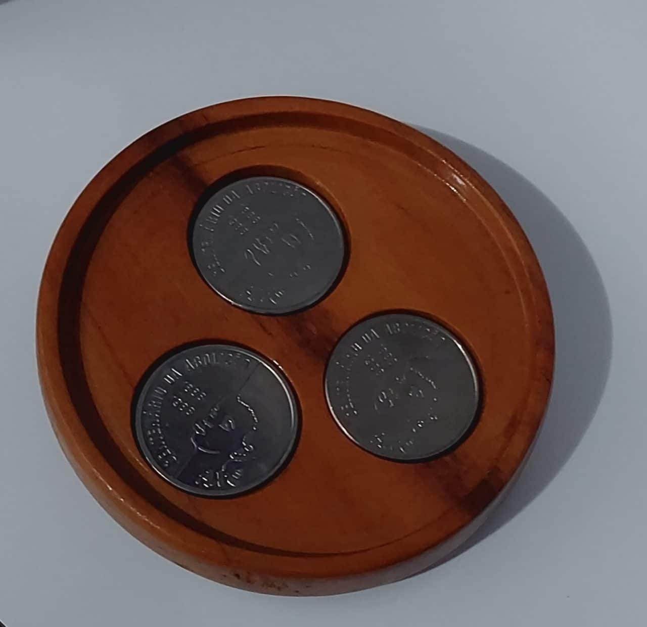 | Casa do Colecionador Estojo em madeira+Série Axé 100 Cruzados 1988 Sku 1731