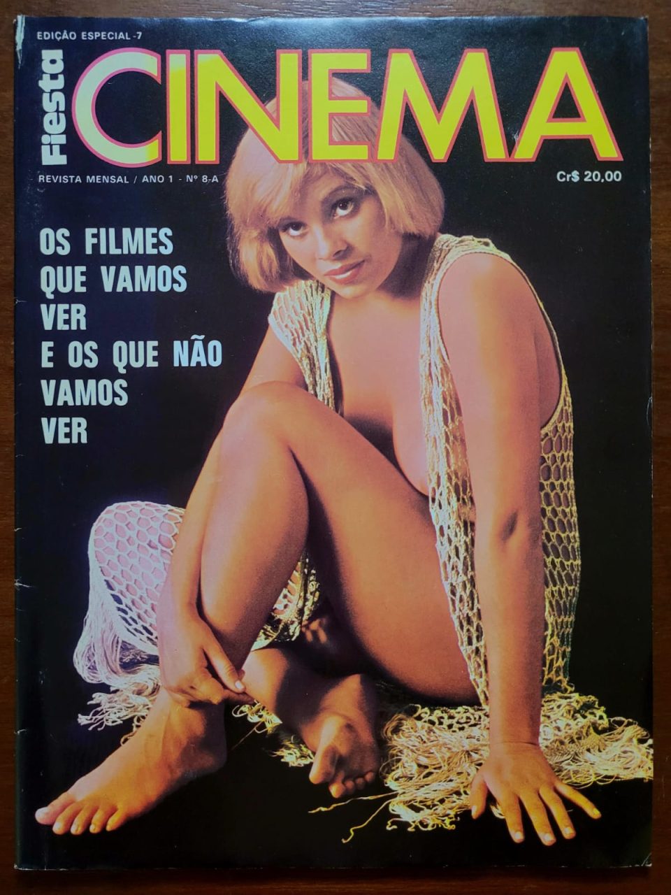 | Casa do Colecionador Fiesta Cinema Nº 08-A - Os Filmes que Vamos Ver e os que não Vamos Ver (Revista com Pôster) 1978