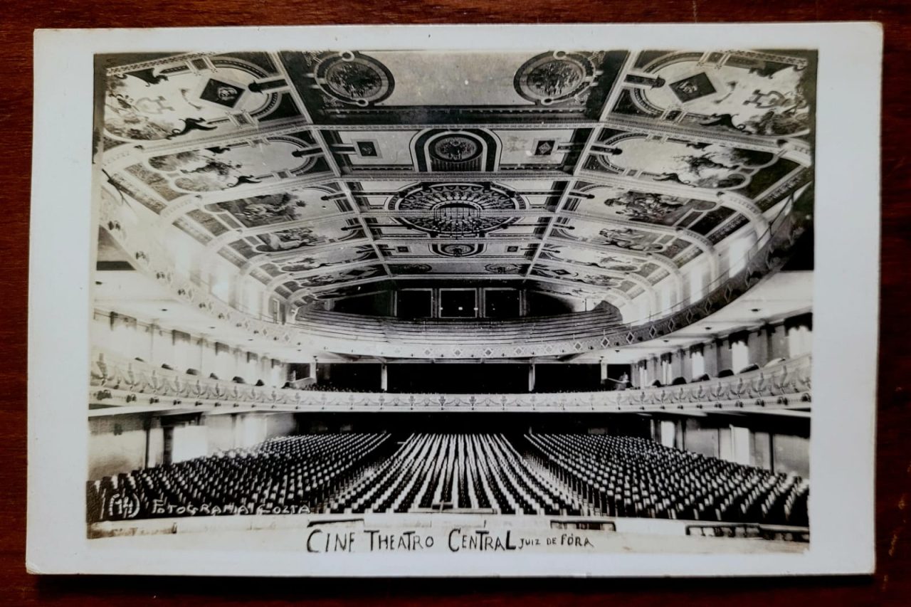 | Casa do Colecionador Fotografia Antiga Cine Theatro Central – Juiz de Fora MG – Década de 1930 – Interior Ricamente Decorado