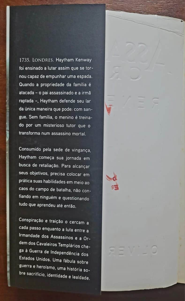 | Casa do Colecionador Livro Assassin’s Creed: Renegado - Oliver Bowden | 8ª Edição | Galera Record 2014 | Haytham Kenway