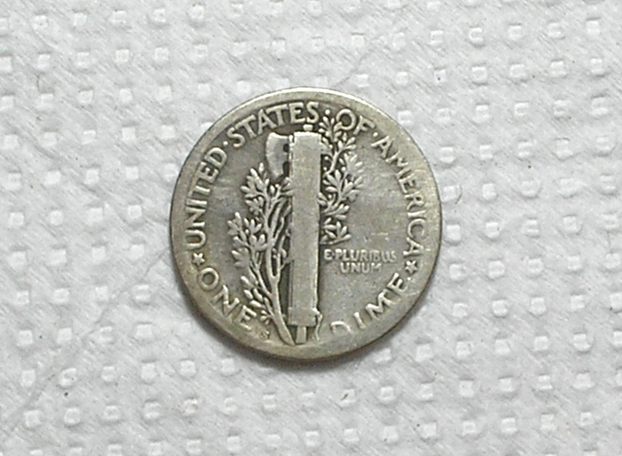 | Casa do Colecionador Usa) 10 Cents - 1923-S / Mercury / Mbc / Prata / box65