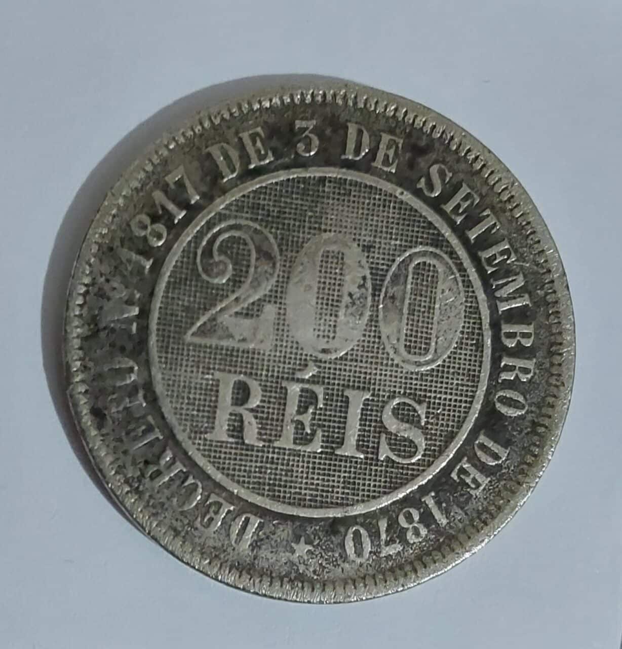 | Casa do Colecionador 200 Réis 1887 Sku 2040