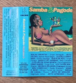 25ma. Capa da fita k7 Samba & Pagode volume 3, sem a fita.