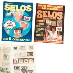 ALBUM FIGURINHAS DE SELOS DOS 5 CONTINENTES + REVISTA SELOS