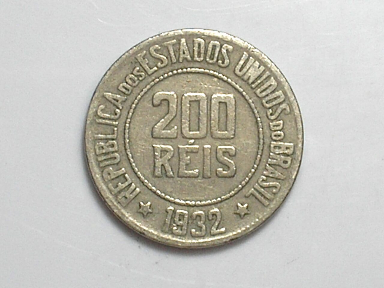 | Casa do Colecionador Brasil, 200 Rs. 1932 Data Escassa / Cu-Ni
