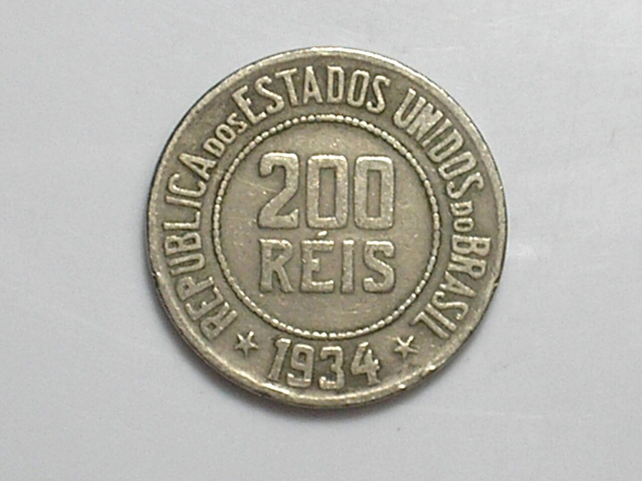 | Casa do Colecionador Brasil, 200 Rs. 1934 Data Escassa / Cu-Ni