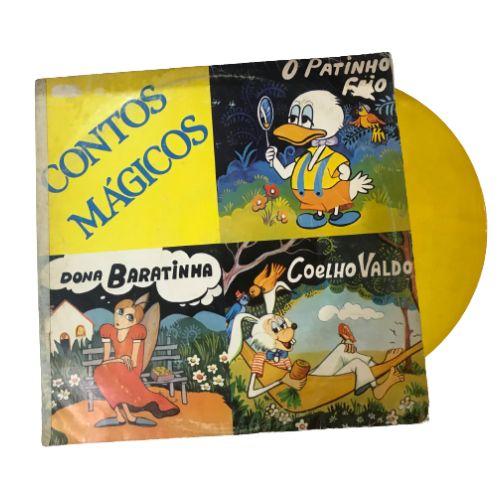 | Casa do Colecionador DISCO VINIL CONTOS MÁGICOS PATINHO FEIO. DONA BARATINHA. DISCO AMARELO