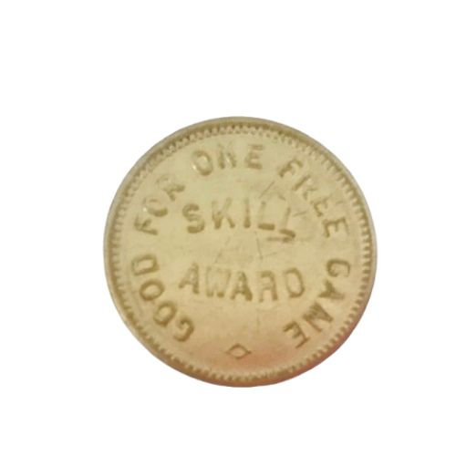 | Casa do Colecionador FICHA SKILL AWARD - TOKEN FREE GAMES - NO CASH VALUE (E). 2 ESTRELAS. REVERSO INCLINADO- ESTADOS UNIDOS