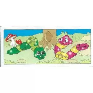 | Casa do Colecionador Kinder Ovo - K96 N°92 e N°93 (Completa) | Dupla de Cobras Articuladas - 1996