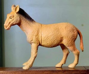 Miniatura De Burro Jumento Realista Em Plastico Colecionavel Rural Antigo