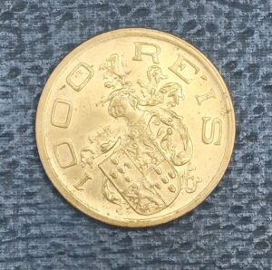 MOEDA DE BRONZE-ALUMINIO, BRASIL PADRÃO RÉIS, 1000 RÉIS, 1932, 8,00 GR