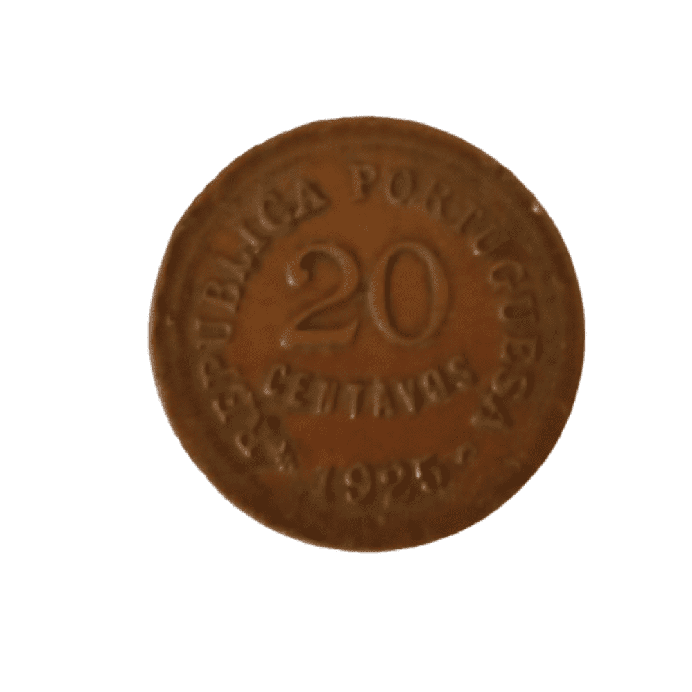 | Casa do Colecionador PORTUGAL 20 CENTAVOS 1925 MOEDA BRONZE
