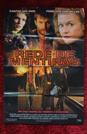 Poster cartaz de locadora. Filme Rede de mentiras.